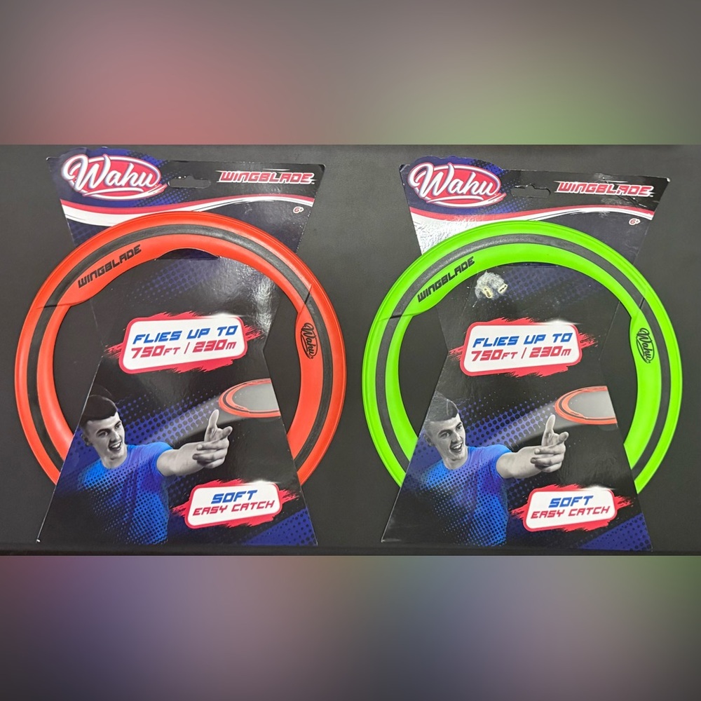 Wingblade Flying Disc Set - Orange and Green